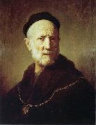 REMBRANDT Harmenszoon van Rijn Portrait of Rembrandt-s Father oil painting picture wholesale